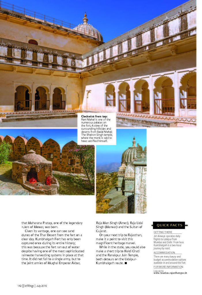 A WALK DOWN HISTORY - KUMBHALGARH