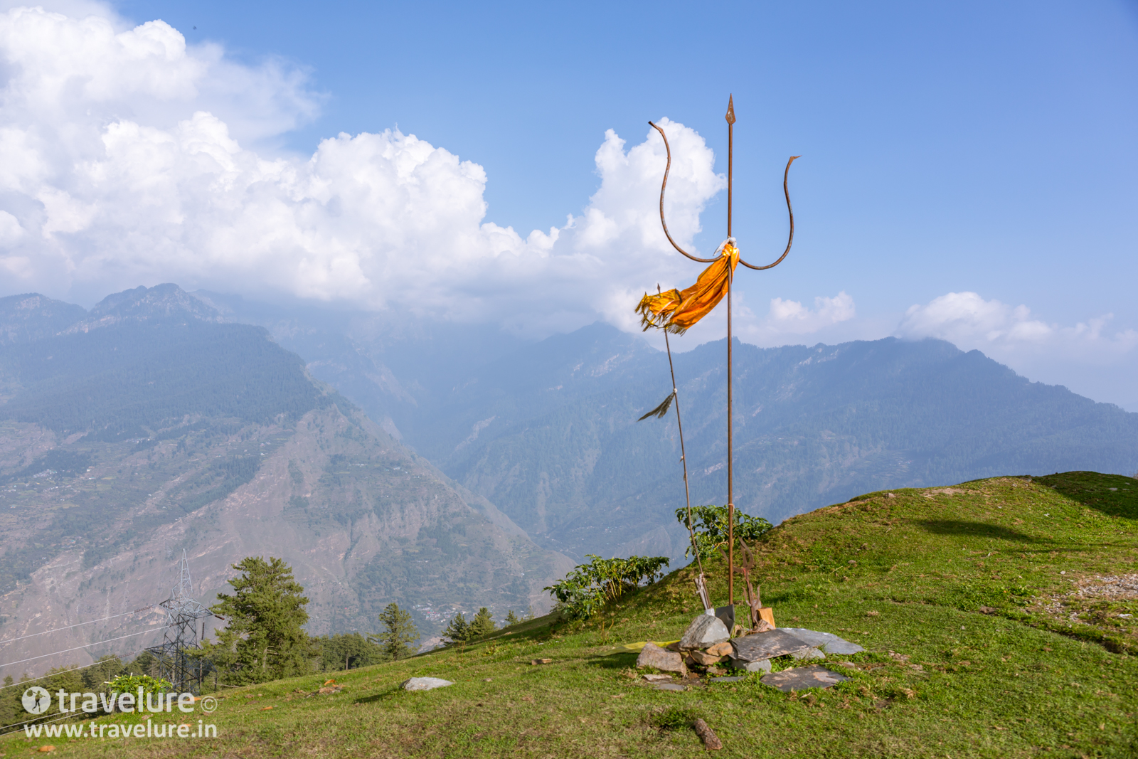 This trident is what you see first when you conclude the Bijli Mahadev Trek – Kullu Attraction