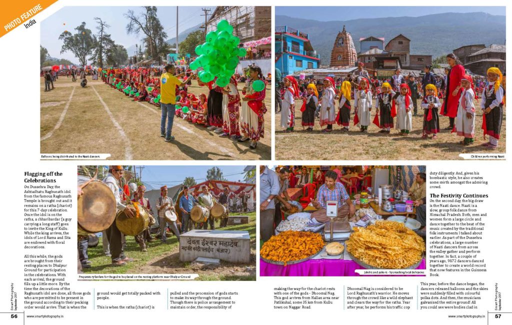 Page 5 & 6 of the article 'Kullu Dussehra - Gods' Own Get-Together