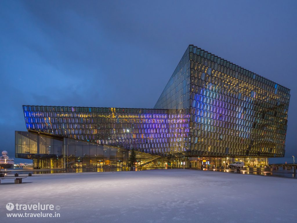 Iceland blew my mind with the diverse facets of nature it offers. I hope you enjoy Instagram Roundup – Iconic Iceland as much as my other Instagram roundups. - Travelure © - Instagram Roundup - Iconic Iceland #Iceland #Snowmobile #Glacier #Langjökull #Harpa #Reykjavik LED-lit façade of Harpa Concert Hall & Conference Centre - Instagram Roundup - Iconic Iceland