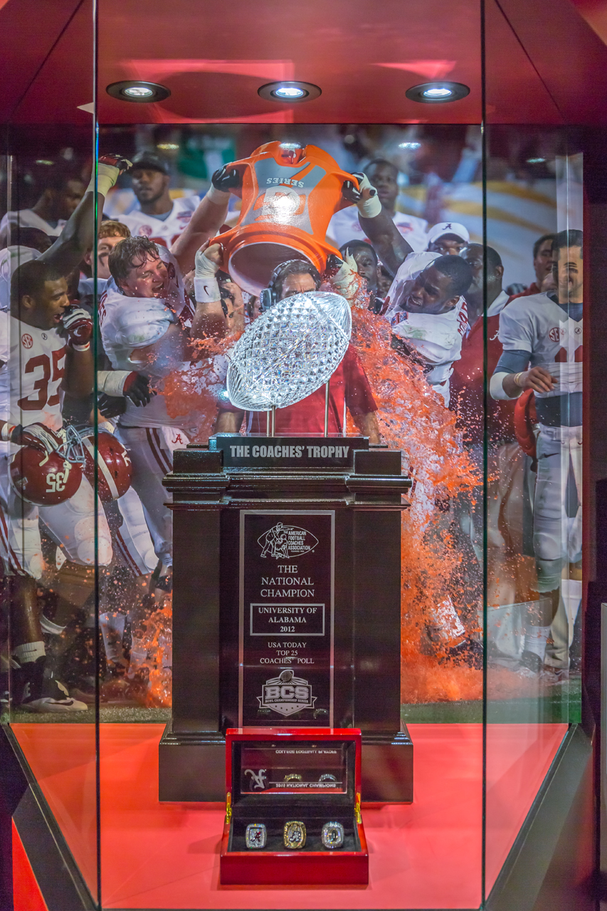 The Coaches Trophy won by Crimson Tide in 2012 - Tuscaloosa - Roll Tide!