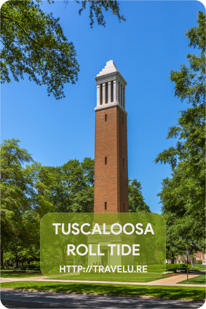 During a game, the crazed fans would urge their team to do better by screaming 'Roll Tide'. But today, it could mean anything from hello to goodbye and all things in between. It is used as a phrase of hope, a grunt of disgust, a chuckle of ‘how-did-you-manage-to-get-into-this-mess’, an acknowledgement of ‘see-you-for-coffee-at-4', and more. - Tuscaloosa - Roll Tide! (Tuscaloosa Part-II) - Travelure © #RollTide #OneAndOnly #Tuscaloosa #Alabama