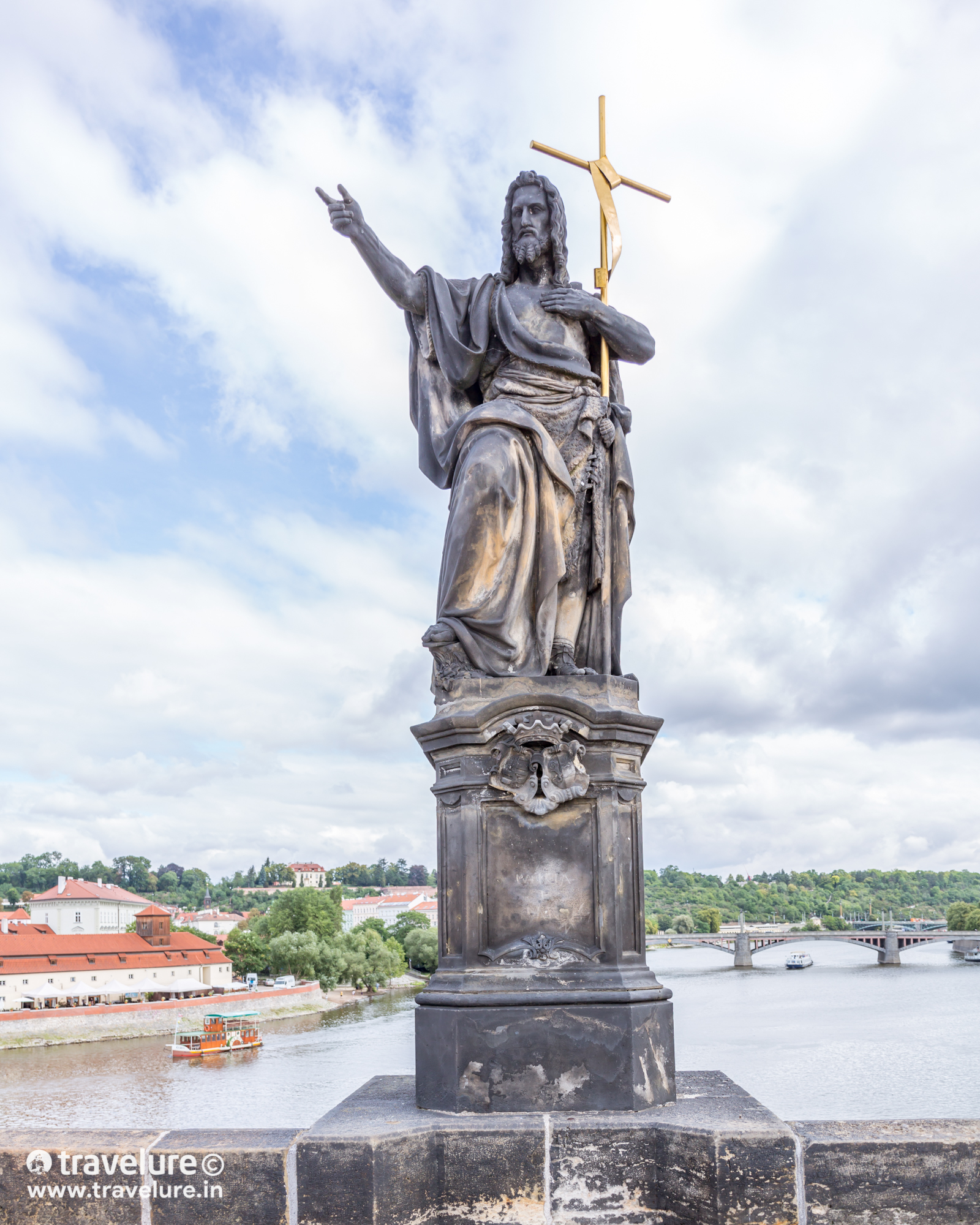 The Statue of St. John the Baptist. Czech out 35 stunning images from one of the most scenic destinations in Eastern Europe - Prague. Special mention: Charles bridge & its 30 statues! #Prague #Czechia #CzechRepublic #Instagram Instagram Roundup Prague Czech Republic