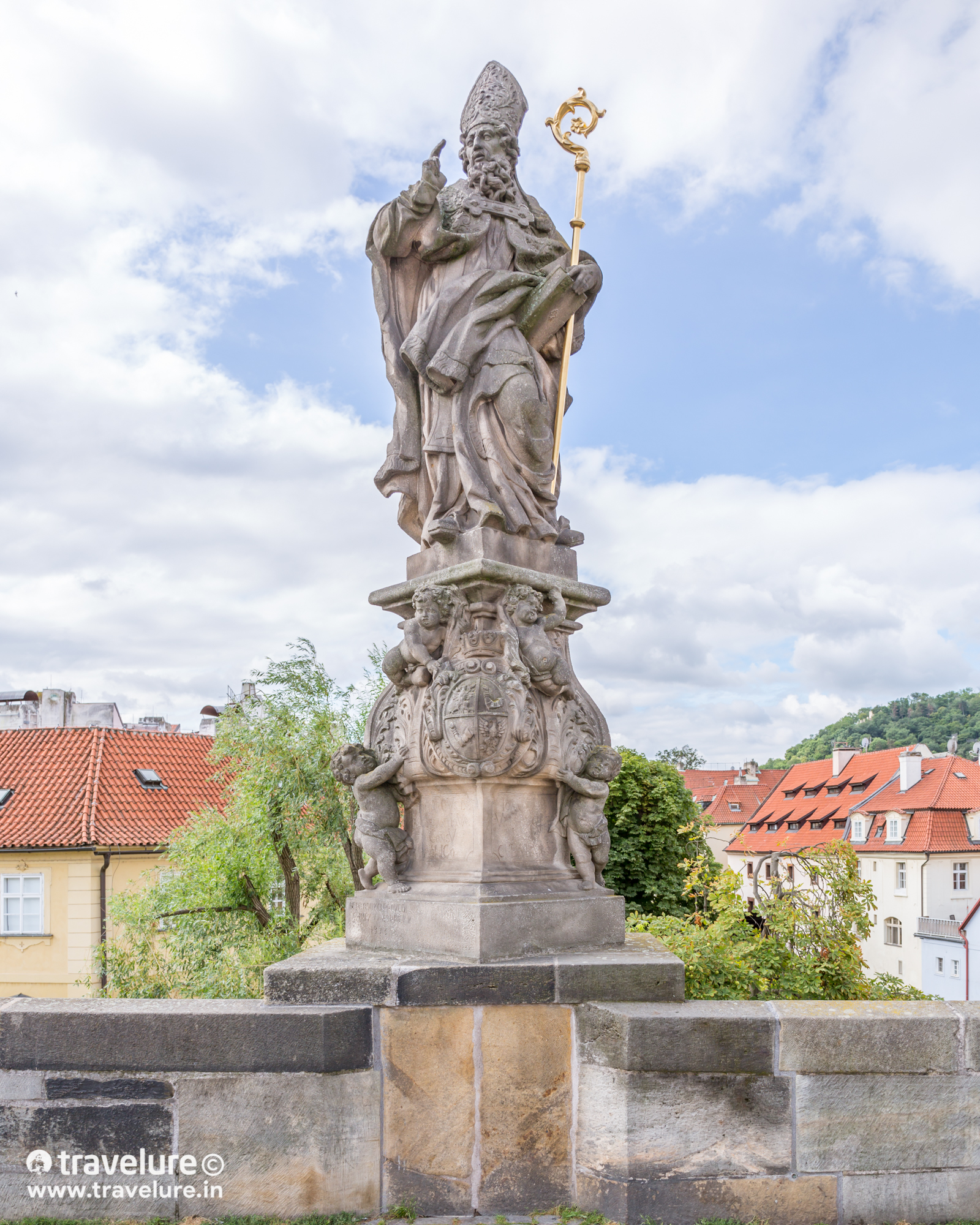 The Statue of St. Adalbert. Czech out 35 stunning images from one of the most scenic destinations in Eastern Europe - Prague. Special mention: Charles bridge & its 30 statues! #Prague #Czechia #CzechRepublic #Instagram Instagram Roundup Prague Czech Republic