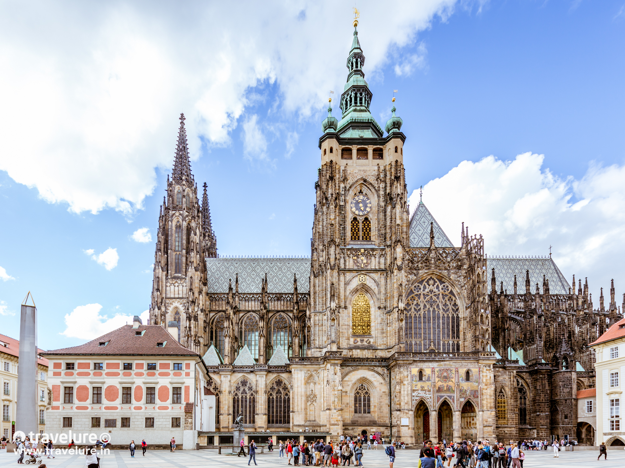 Saint Vitus Cathedral, located inside Prague Castle. Czech out 35 stunning images from one of the most scenic destinations in Eastern Europe - Prague. Special mention: Charles bridge & its 30 statues! #Prague #Czechia #CzechRepublic #Instagram Instagram Roundup Prague Czech Republic