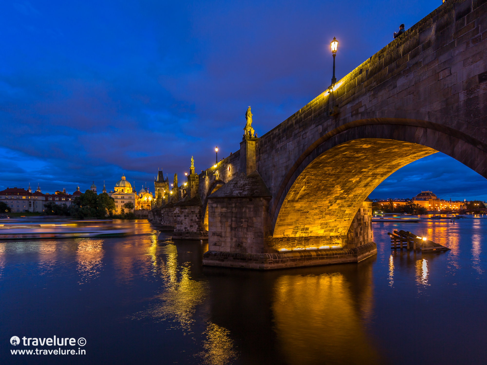 Charles Bridge at Blue Hour. Czech out 35 stunning images from one of the most scenic destinations in Eastern Europe - Prague. Special mention: Charles bridge & its 30 statues! #Prague #Czechia #CzechRepublic #Instagram Instagram Roundup Prague Czech Republic