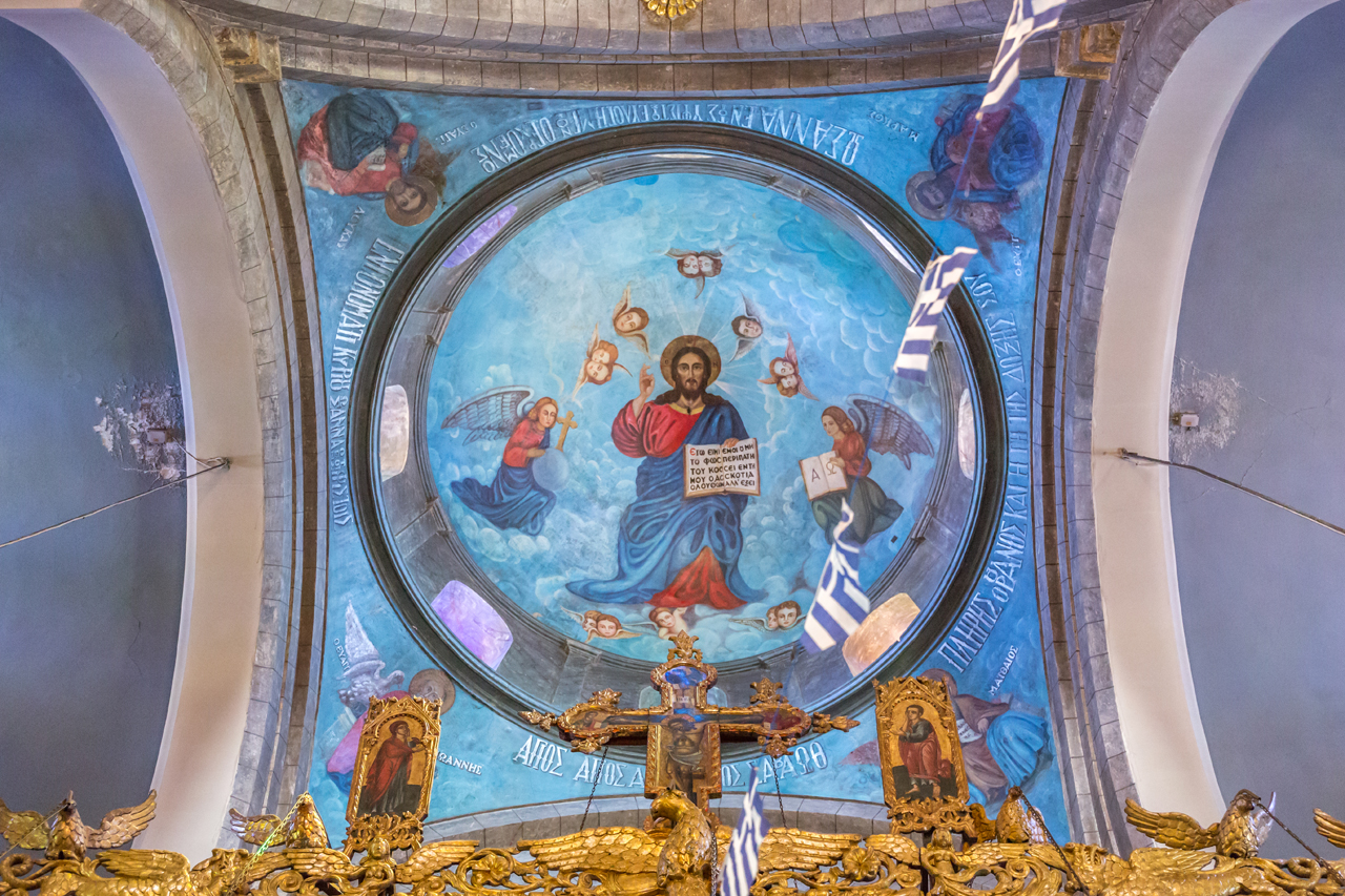 The painted dome of the Church of the Holy Cross, Lefkara. Cyprus is replete with both scenic beauty and advanced infrastructure. As a nation, it takes pride in upholding its traditional cultural practices. It also houses the mythical birthplace of Aphrodite - the Greek goddess of love. Discover all this and more in the photo essay – Postcards from Cyprus. #PostcardsFromCyprus #Cyprus #Postcards #CyprusPhotoEssay