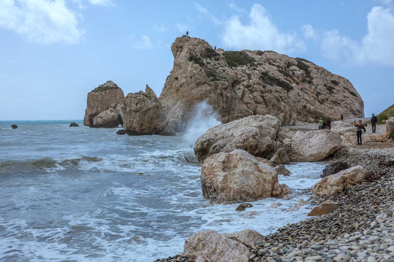 The jagged rock on far left is considered to be the mythical birthplace of Aphrodite – the goddess of love and beauty. Cyprus is replete with both scenic beauty and advanced infrastructure. As a nation, it takes pride in upholding its traditional cultural practices. It also houses the mythical birthplace of Aphrodite - the Greek goddess of love. Discover all this and more in the photo essay – Postcards from Cyprus. #PostcardsFromCyprus #Cyprus #Postcards #CyprusPhotoEssay