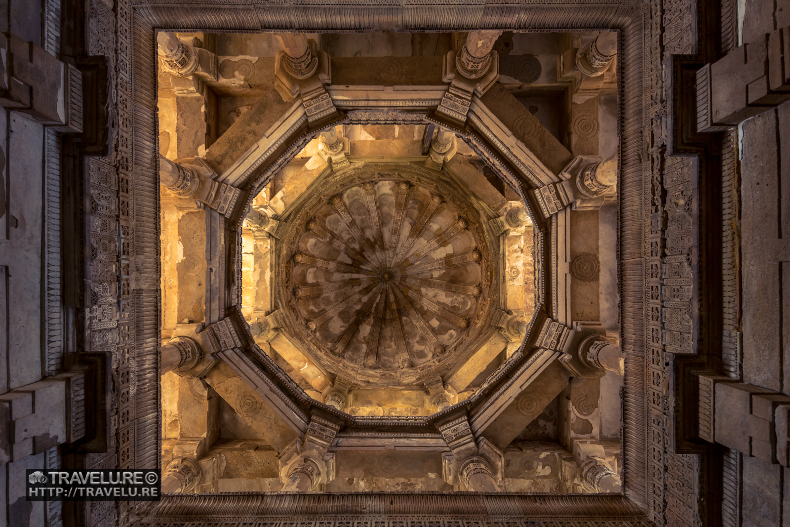 Dome of Jami Masjid, Champaner-Pavagarh Archeological Park Gujarat India