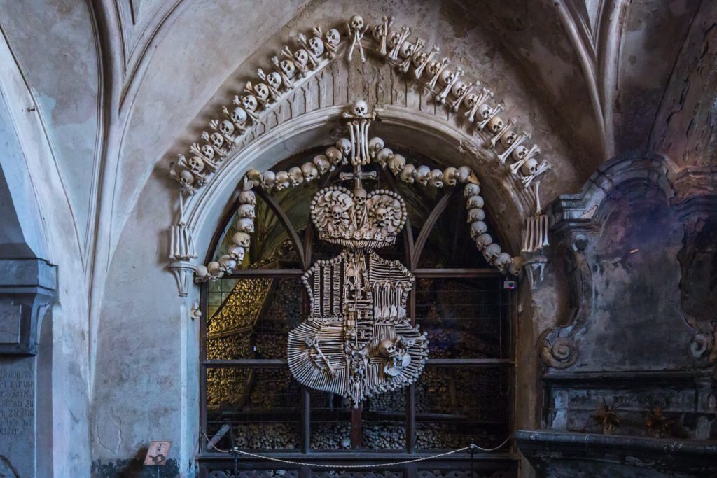 Schwarzenberg coat of arms - Bone Church Kutna Hora Czech Republic