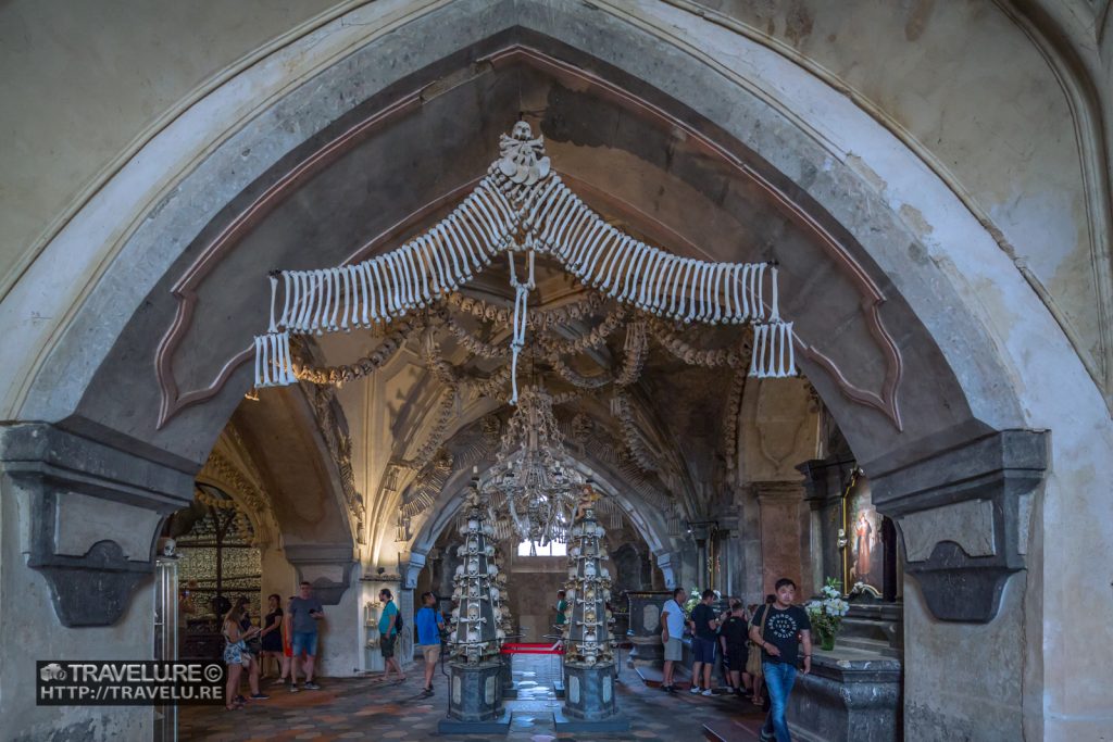 A look at the interiors of the Bone Church Kutna Hora Czech Republic (Sedlec Ossuary)