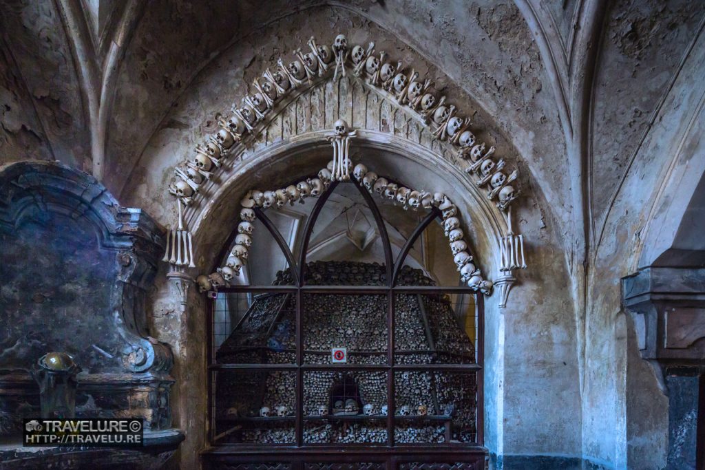 More decorations inside the Bone Church Kutna Hora Czech Republic (Sedlec Ossuary)