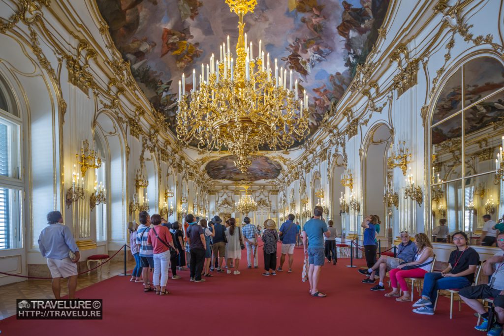 Chandelier detail - Schönbrunn Palace Vienna Austria