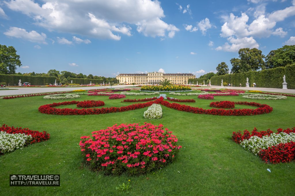 View from the gardens - Schönbrunn Palace Vienna Austria