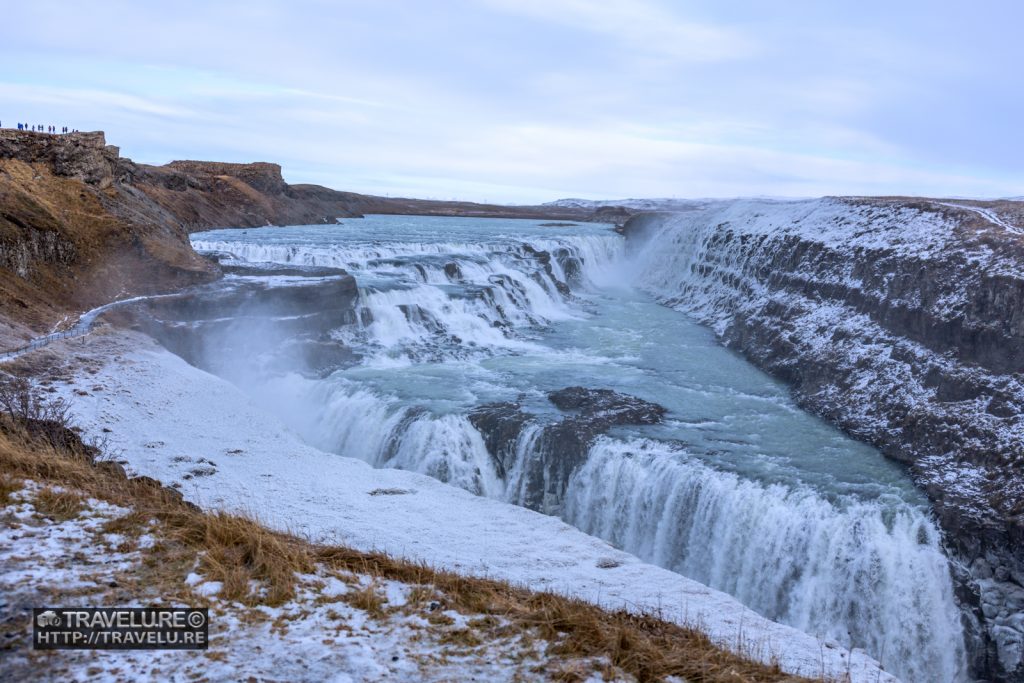 Gullfoss - a gigantic waterfall fed by Langjökull