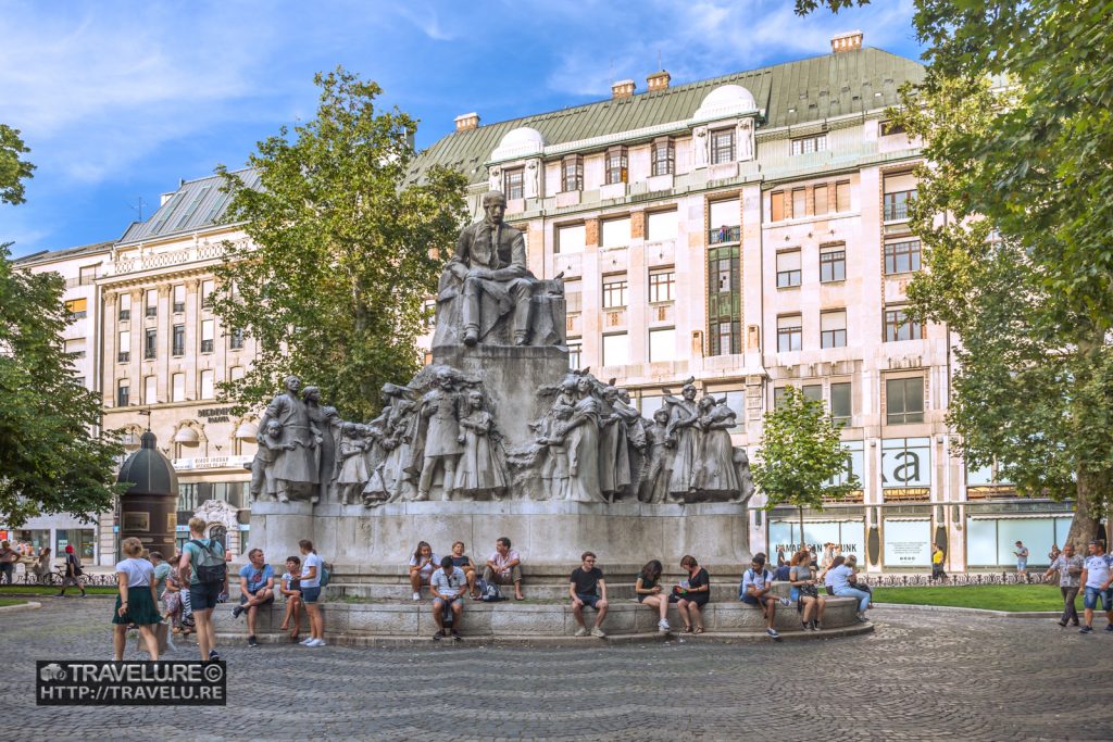 Vörösmarty Square is named after Mihály Vörösmarty - a famous Hungarian poet and dramatist.