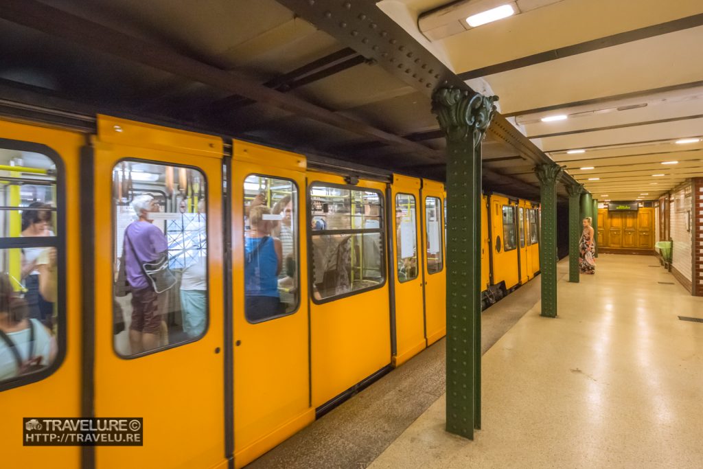 The yellow-brown of the Underground M1 Budapest