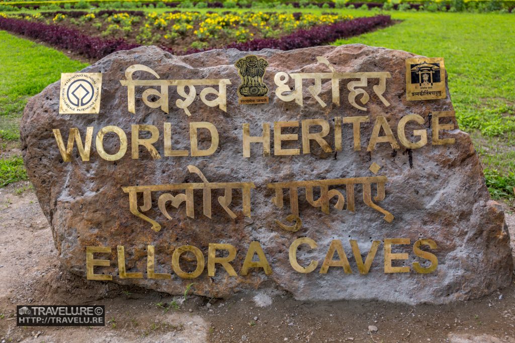 Ellora Caves Signage - Ellora Caves Maharashtra India - Travelure ©