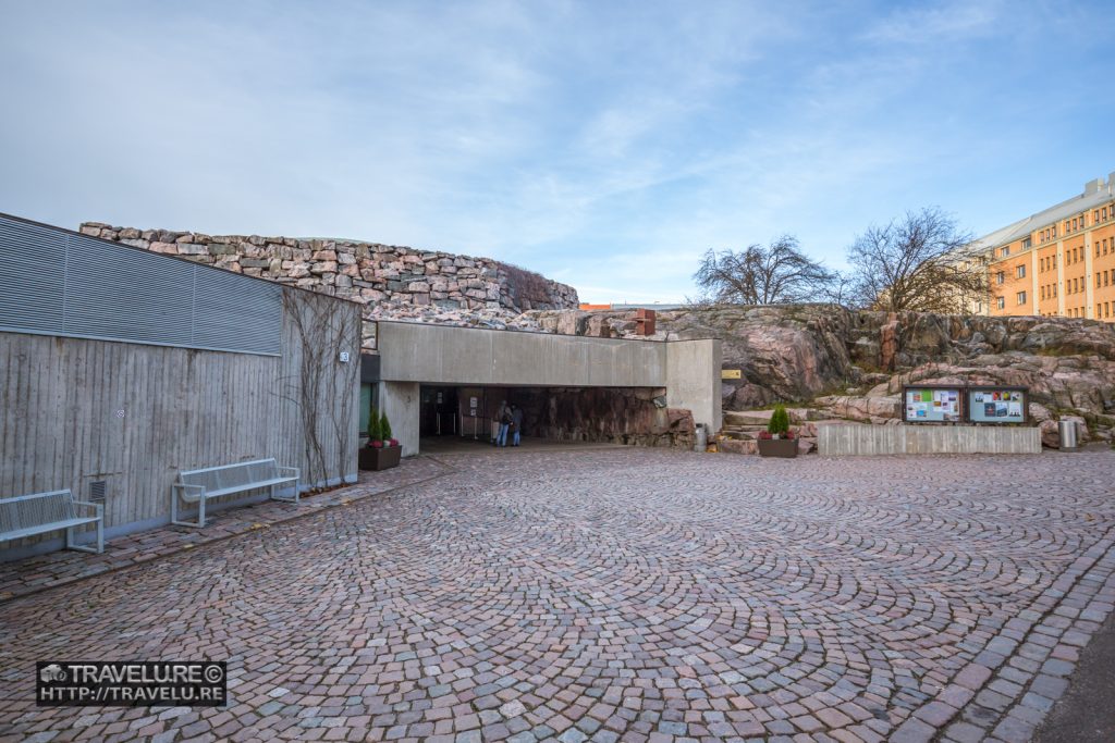 Exterior of Rock Church Helsinki Finland