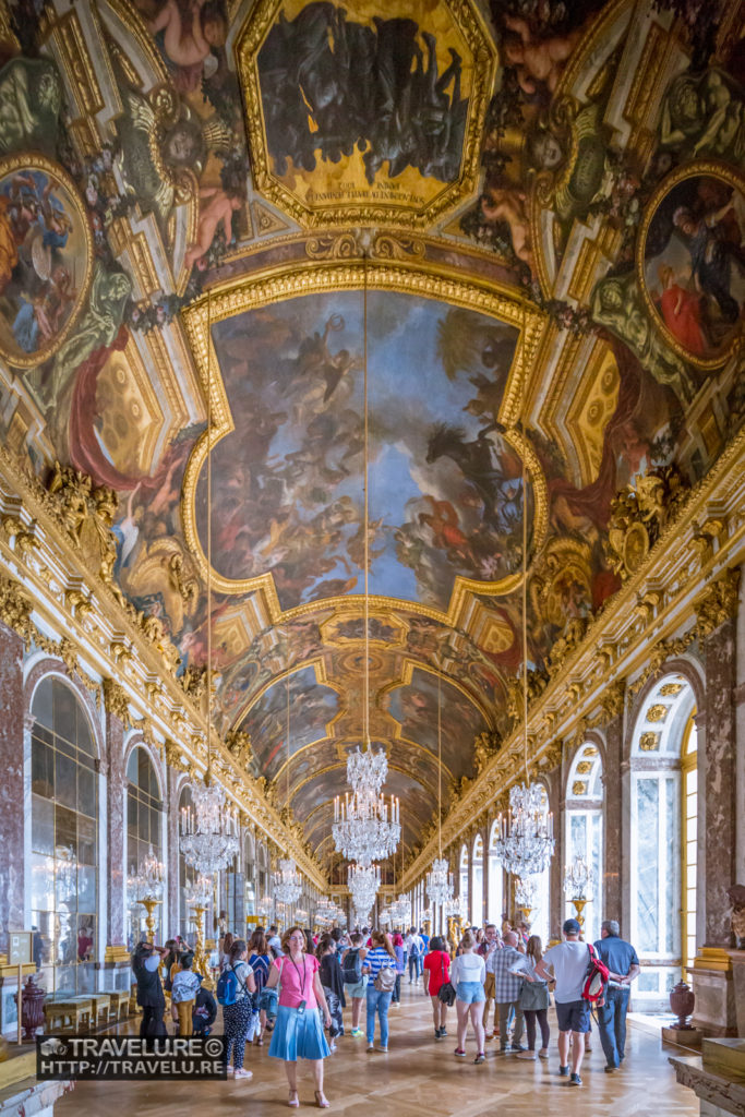 Hall of Mirrors. A stunning ceiling mural adds grandeur and charm.