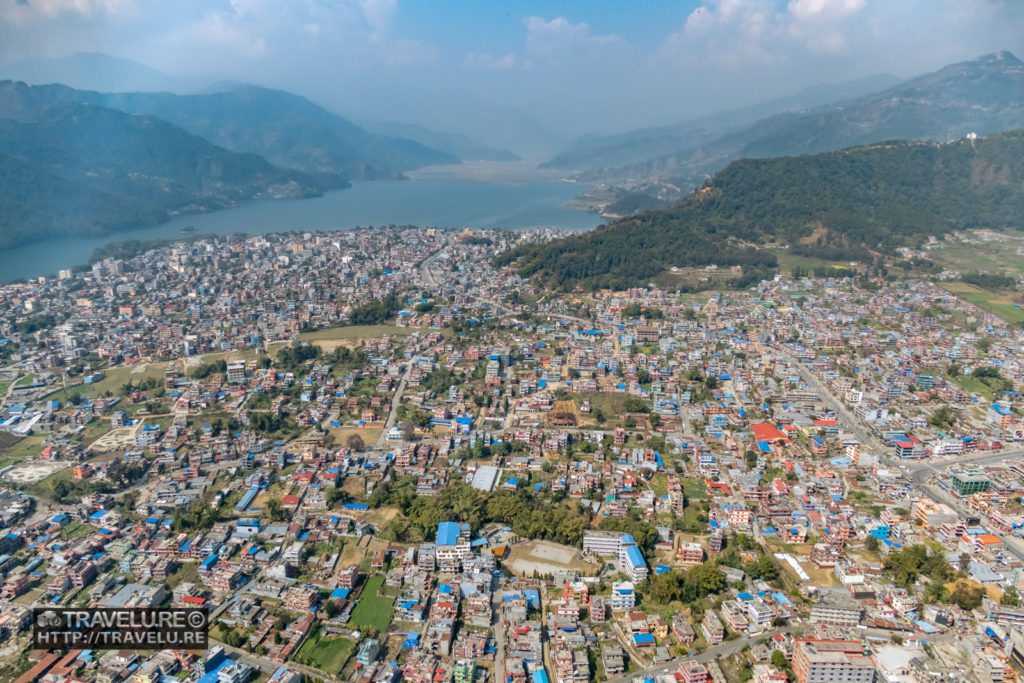 Aerial View of Pokhara shot from an ultralight plane. Pokhara - The Jewel of Nepal - Travelure ©