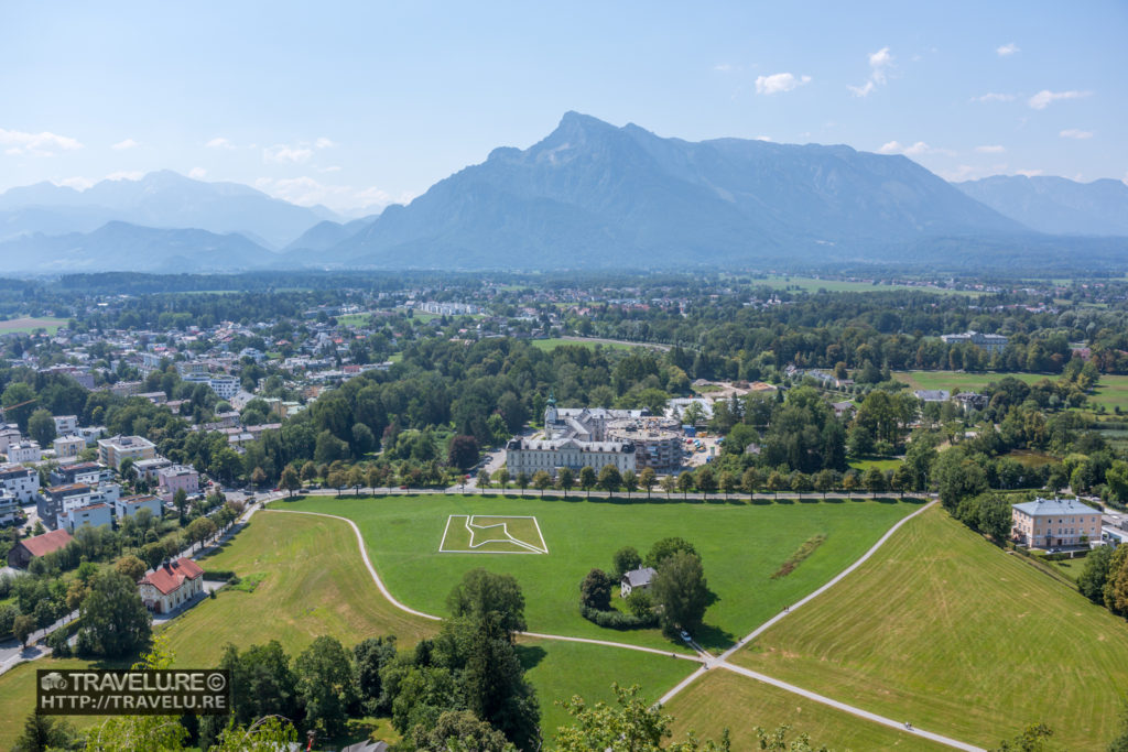 Stunning countryside view of Salzburg from Hohensalzburg Fortress.