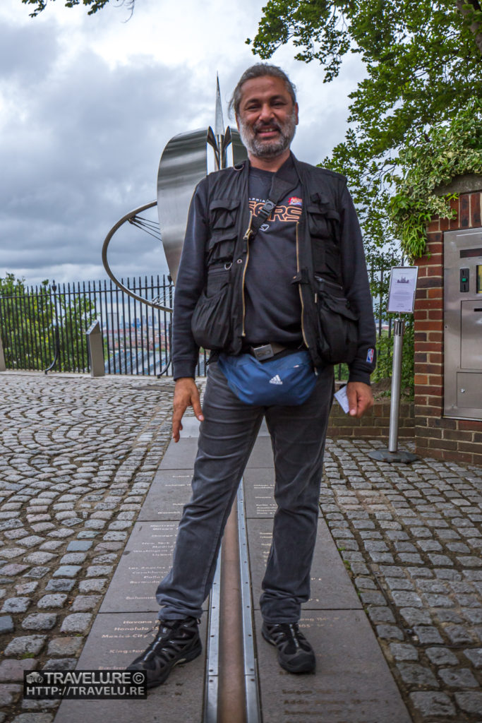 Mandatory photograph - me standing astride the prime meridian - Travelure ©