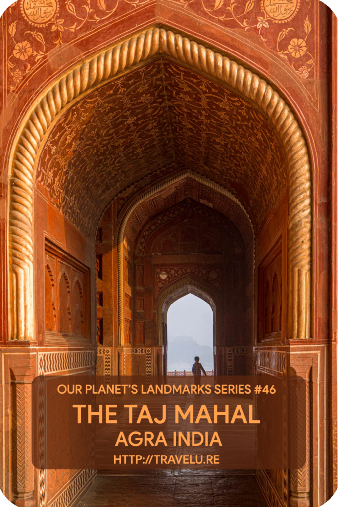 A water channel with fountains that opens out into an enormous reflecting pool, leads you from Darwaza-i-rauza to the Taj. This pool does what humans couldn’t - duplicate the beauty of Taj in its reflection. - The Taj Mahal Agra India - Travelure ©