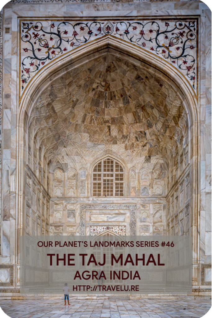 A water channel with fountains that opens out into an enormous reflecting pool, leads you from Darwaza-i-rauza to the Taj. This pool does what humans couldn’t - duplicate the beauty of Taj in its reflection. - The Taj Mahal Agra India - Travelure ©