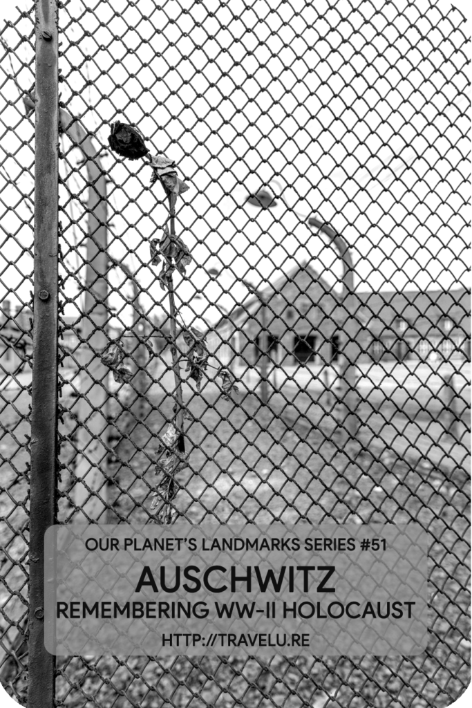 ‘The plunder of human beings was complete. They chose the healthy ones for a slow death through overwork, exhaustion, and starvation; while the others were straightaway shot, or gassed.’ - Auschwitz - Homage to the WW-II Holocaust Victims - Travelure ©