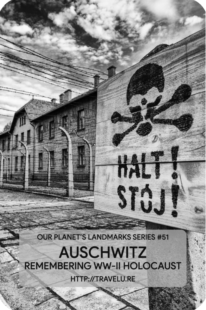 ‘The plunder of human beings was complete. They chose the healthy ones for a slow death through overwork, exhaustion, and starvation; while the others were straightaway shot, or gassed.’ - Auschwitz - Homage to the WW-II Holocaust Victims - Travelure ©