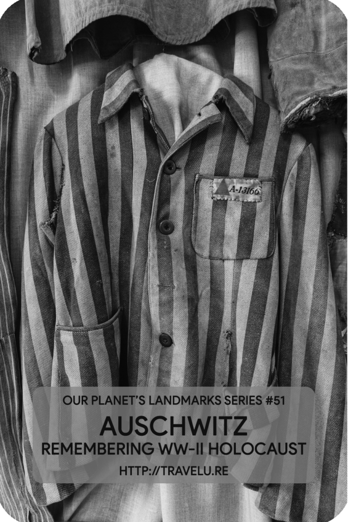 ‘The plunder of human beings was complete. They chose the healthy ones for a slow death through overwork, exhaustion, and starvation; while the others were straightaway shot, or gassed.’ - Auschwitz - Homage to the WW-II Holocaust Victims - Travelure ©