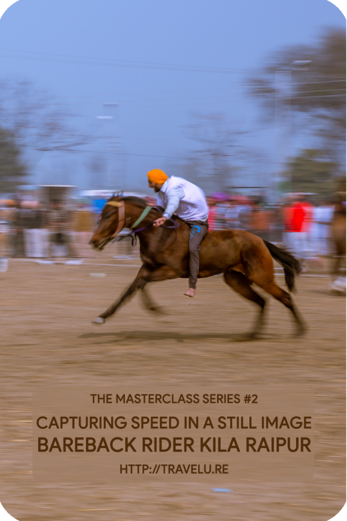 Use of slow shutter speed and panning to capture speed - Travelure ©