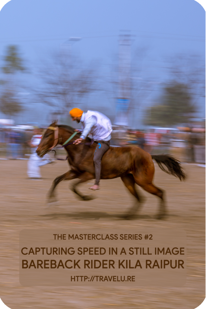 Use of slow shutter speed and panning to capture speed - Travelure ©