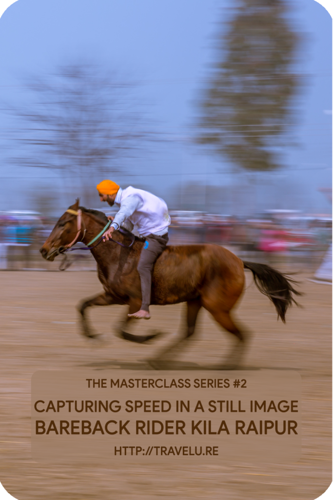 Use of slow shutter speed and panning to capture speed - Travelure ©