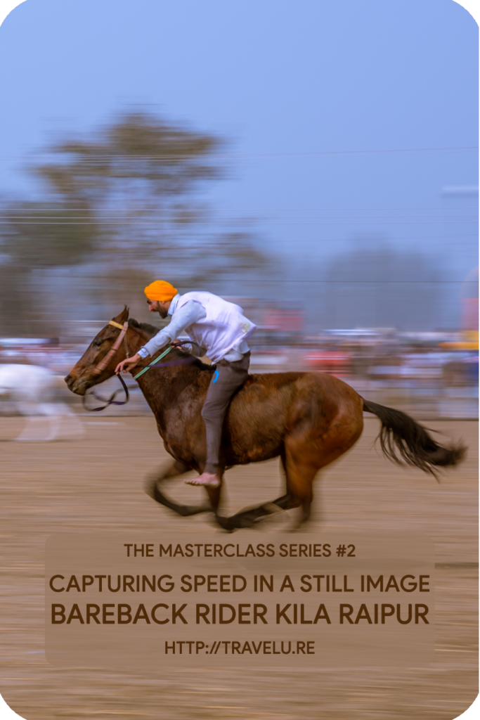 Use of slow shutter speed and panning to capture speed - Travelure ©