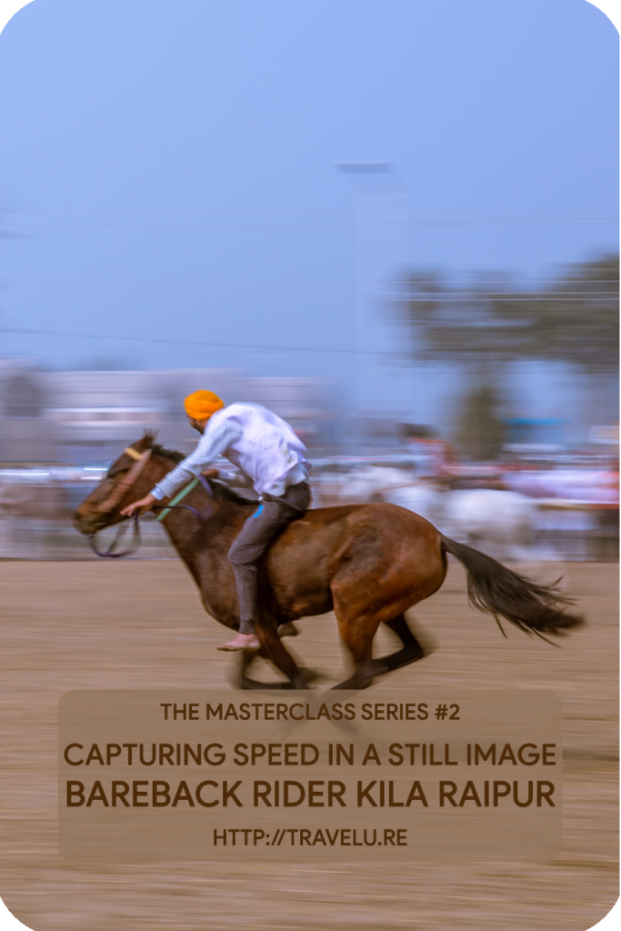 Use of slow shutter speed and panning to capture speed - Travelure ©