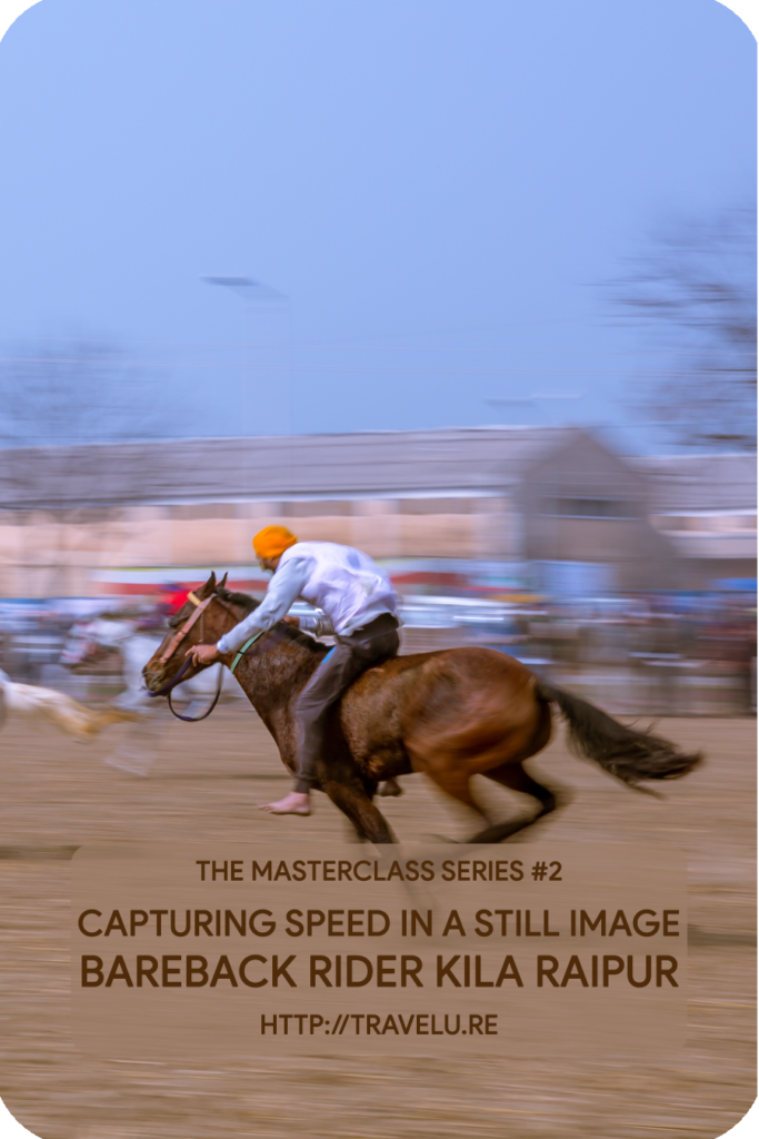 Use of slow shutter speed and panning to capture speed - Travelure ©