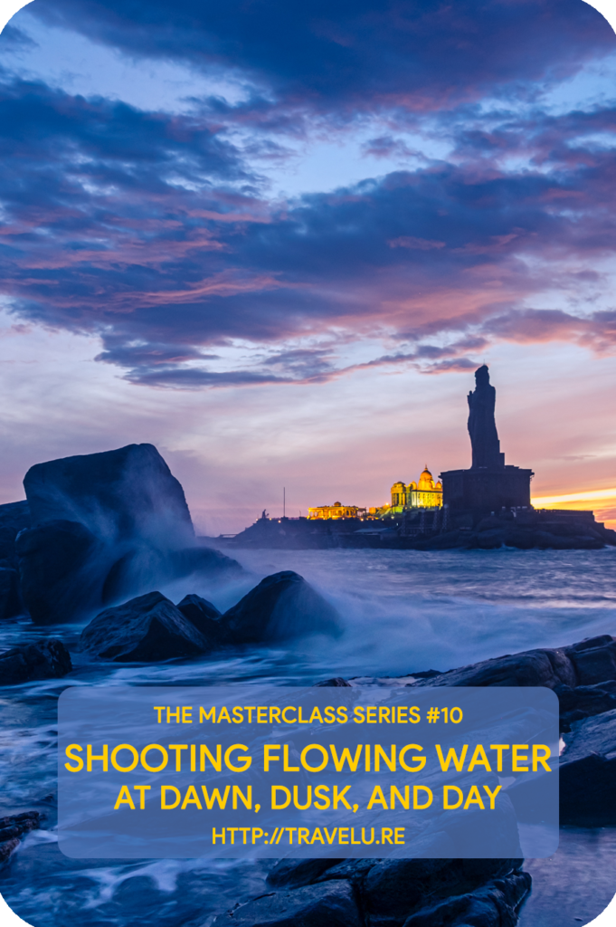 While many photographers may propagate the use of Half ND filter, I don’t use it as the horizon line is never straight, but is jagged. Also, it is preferable the horizon line is closer to the one-third level rather than at the exact middle of the frame. - Shooting Flowing Water - At Dawn, Dusk, and Day - Travelure ©