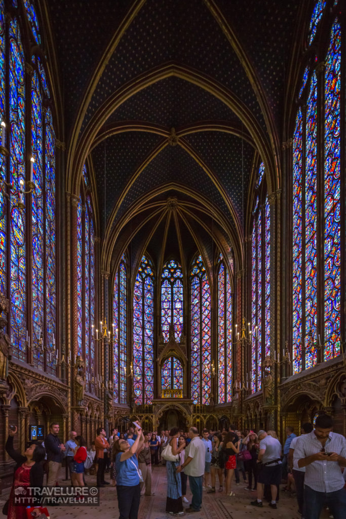 Back-lit Stained Glass Windows at Sainte Chapelle, Paris - Travelure ©