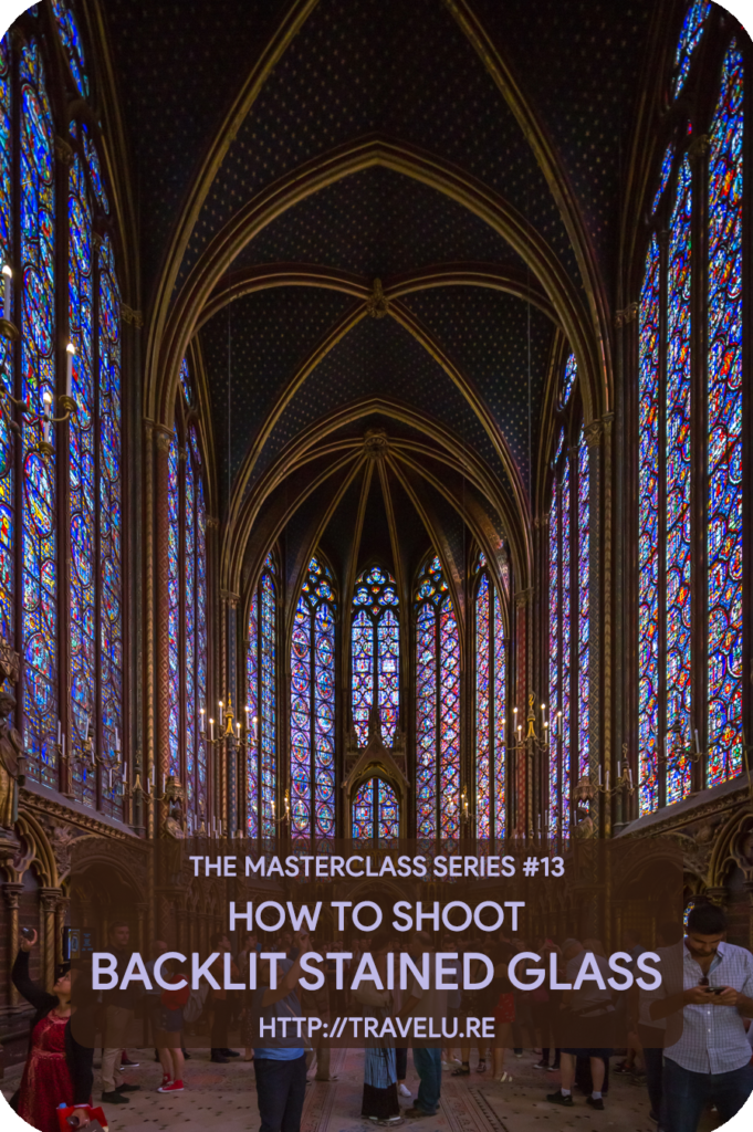 More often than not, the darkness within a church will force you to pump up the ISO on a wide-open aperture for capturing the details inside. And the back-lit stained glass will threaten over-exposure. This requires a precarious exposure balance. - How to shoot back-lit stained glass - Travelure ©