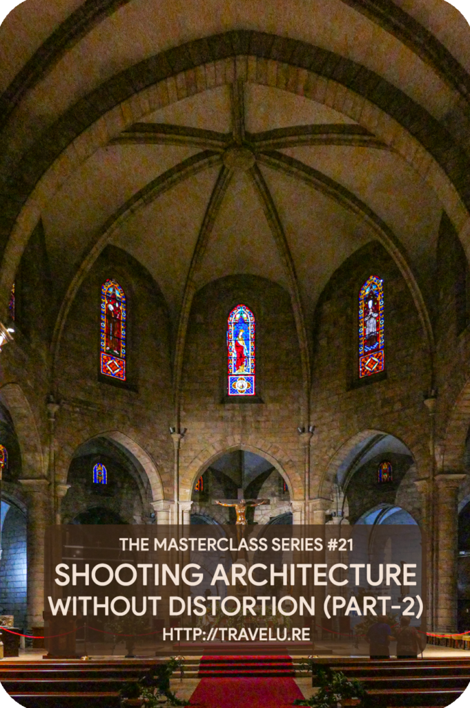 If you tilt the camera up or down, a vertical distortion occurs. And, if you tilt the camera to the left or right, the shot will have a horizontal distortion. - Capturing Architecture without Distortion Part-2 - Travelure ©