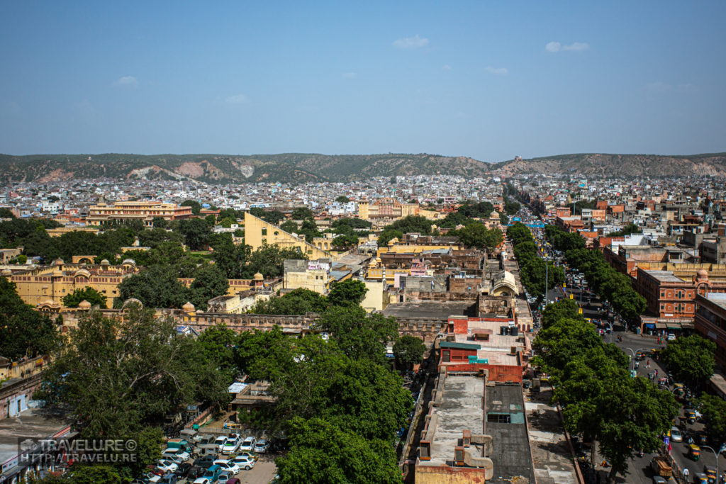 The grid plan of the city, as viewed from Iswari Minar Swarga Sal. You can spot the City Palace wall in the bottom left quadrant - Travelure ©.