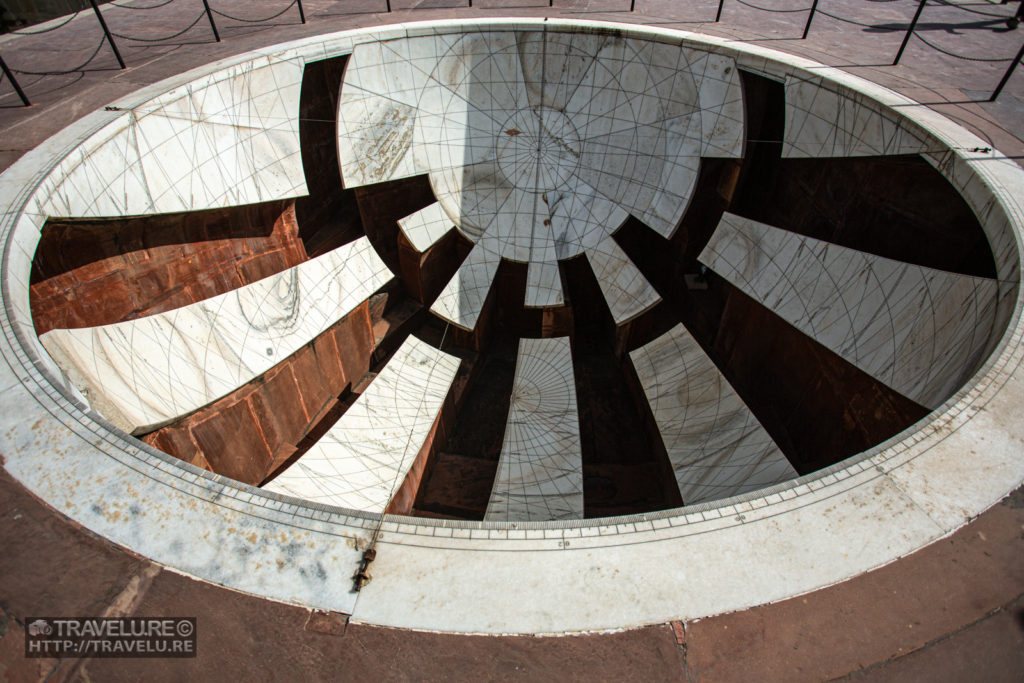 One of the hemispherical bowls of the Jai Prakash Yantra, Jantar Mantar, Jaipur - Travelure ©.