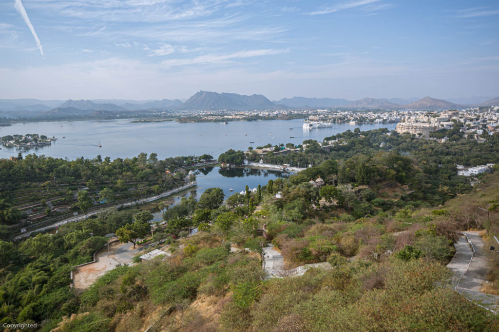 A view of Udaipur from a cable car that runs between Dudhtalai area and Sunset Point - Travelure ©