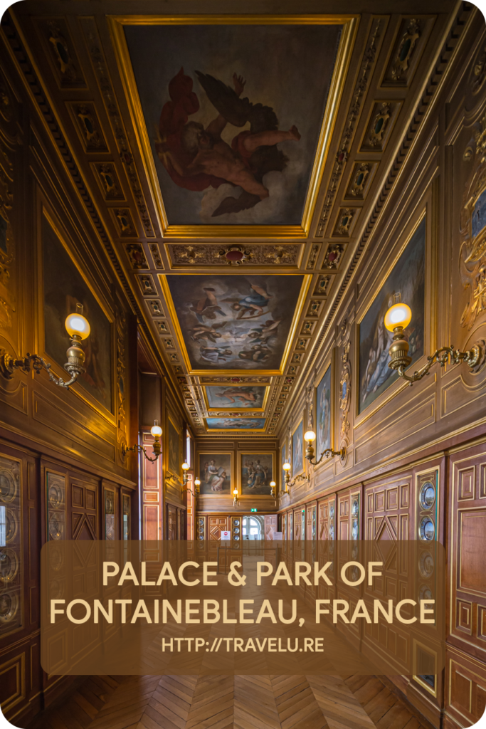 Its steep sloping roofs, the turret-like chimneys, dimensional alcoves, symmetrical arches, rectangular windows, and circular ventilators provide a pleasing look to an otherwise routine facade. - Palace and Park of Fontainebleau, France  - Travelure ©