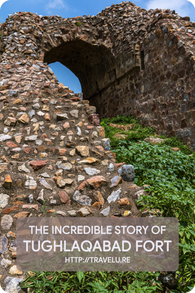 A significant feature of not just this fort, but all of Tughlaq period architecture is a wall with a massive base. The base in Tughlaqabad Fort is over 15 feet thick at places, while the top was almost dainty. - The Incredible Story of Tughlaqabad Fort, Delhi - Travelure ©