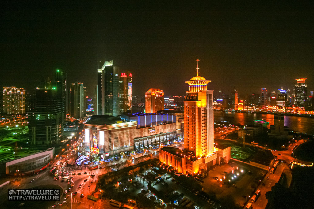 Shanghai nightscape shot from the Oriental Pearl Tower - Travelure ©