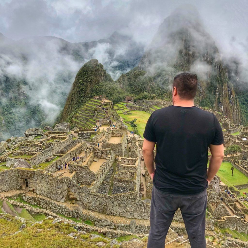 Nathan admiring Machu Picchu - Travelure ©