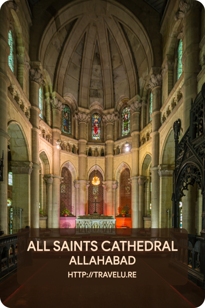 Inside, the marble and gold altar, alabaster pulpit, ornate arches, and attractive stained glass windows impart flair to this gorgeous example of architecture. - All Saints Cathedral - The Gothic Crown Jewel of Allahabad - Travelure ©